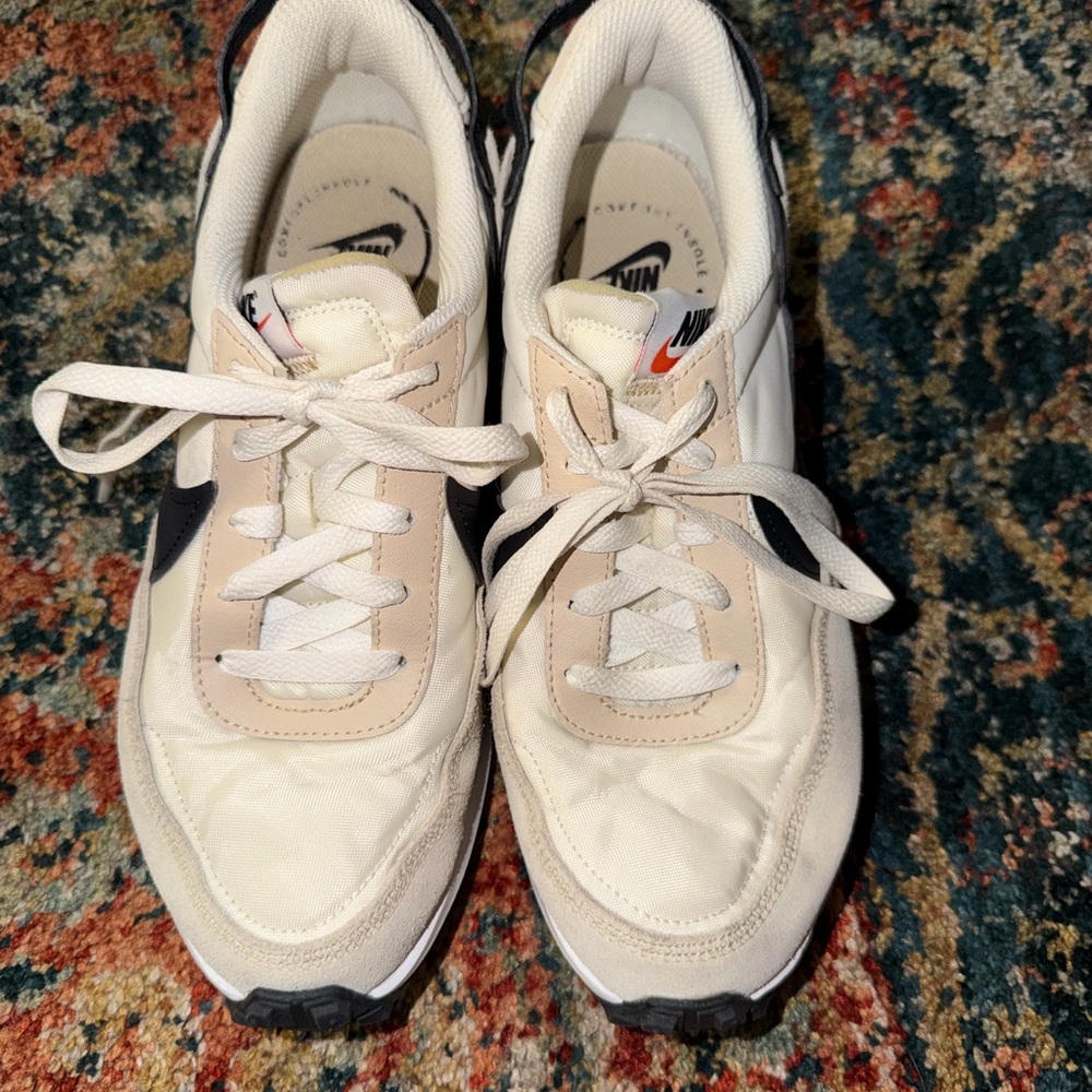 Nike Beige and Black Athletic Shoes
